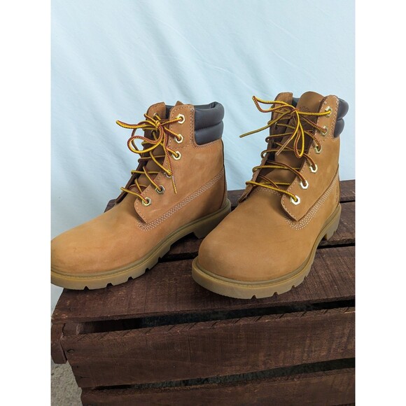 Timberland Linden Woods 6" Women's 7 Waterproof Leather Boot In Wheat A161G - Picture 14 of 15